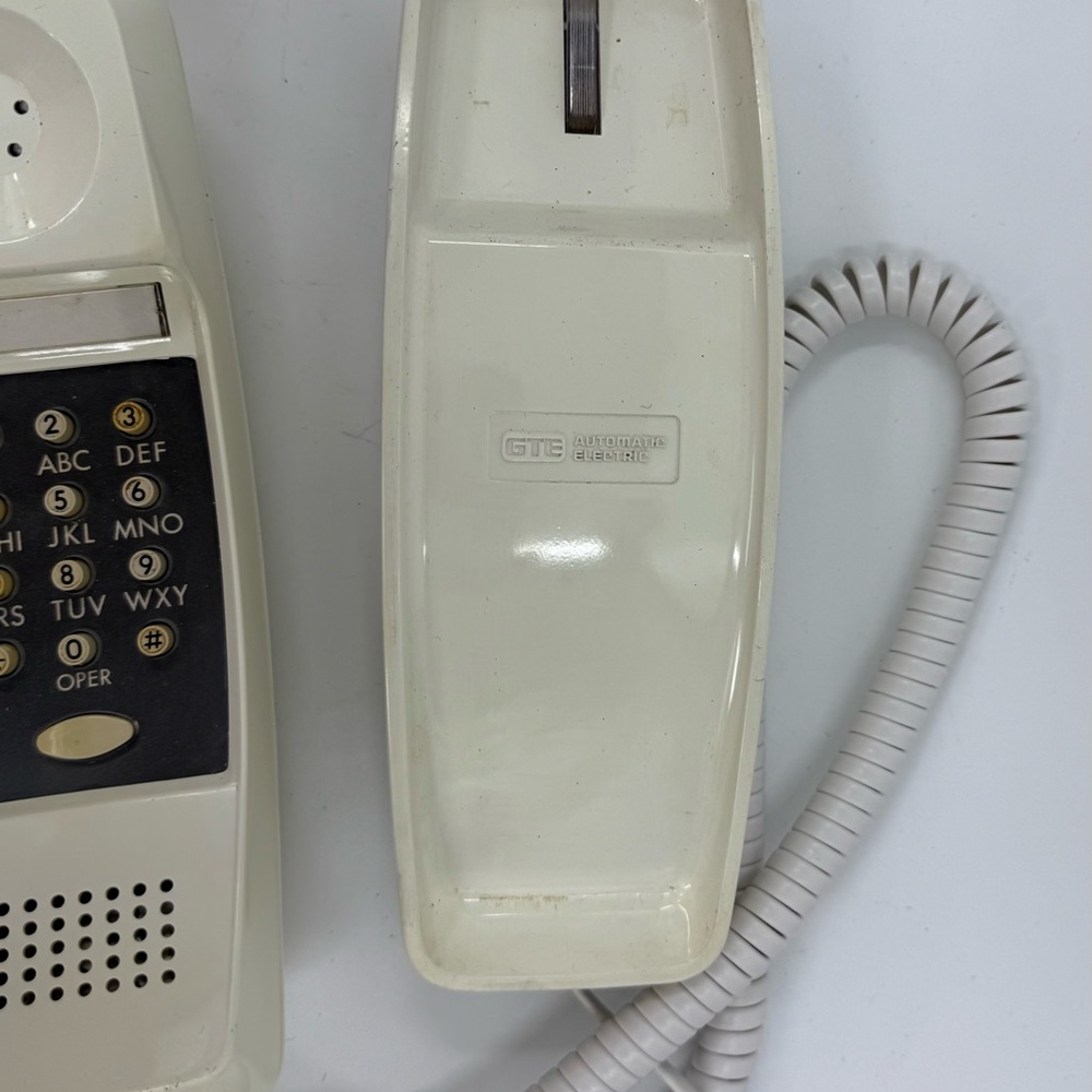 Vintage 1976 GTE AE 980 StyleLine‎ Small Button Phone Works New Cord. - Picture 7 of 8